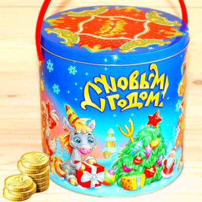 Недорогой детский новогодний подарок 1000 грамм в Кубинке