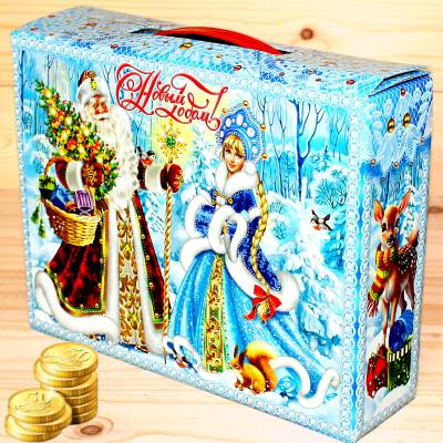 Недорогой детский новогодний подарок 1000 грамм в Кубинке