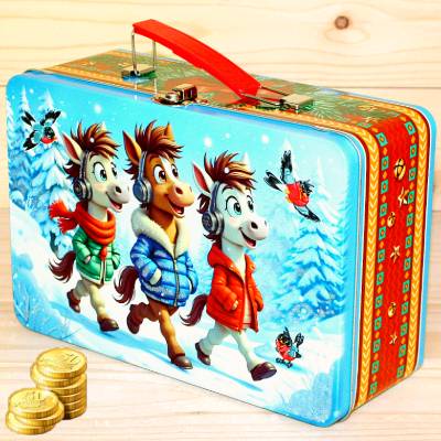 Недорогой подарок в жестяной упаковке на Новый Год 2026 в Кубинке