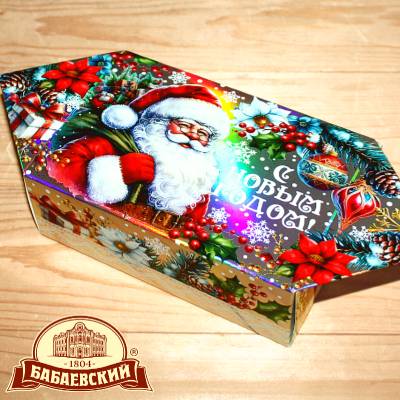 Сладкий новогодний подарок Бабаевский в картонной упаковке в Кубинке