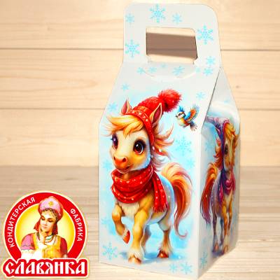 Детский новогодний подарок в картонной упаковке от Славянки в Кубинке