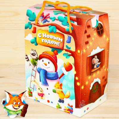 Сладкий новогодний подарок от Яшкино в картонной упаковке в Кубинке