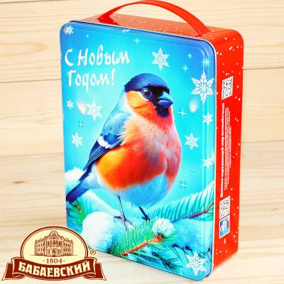 Сладкий новогодний подарок к жестяном кейсе Бабаевский в Кубинке
