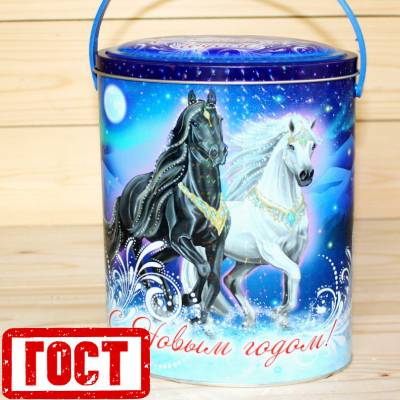Сладкий новогодний подарок по ГОСТу в жестяной упаковке в Кубинке