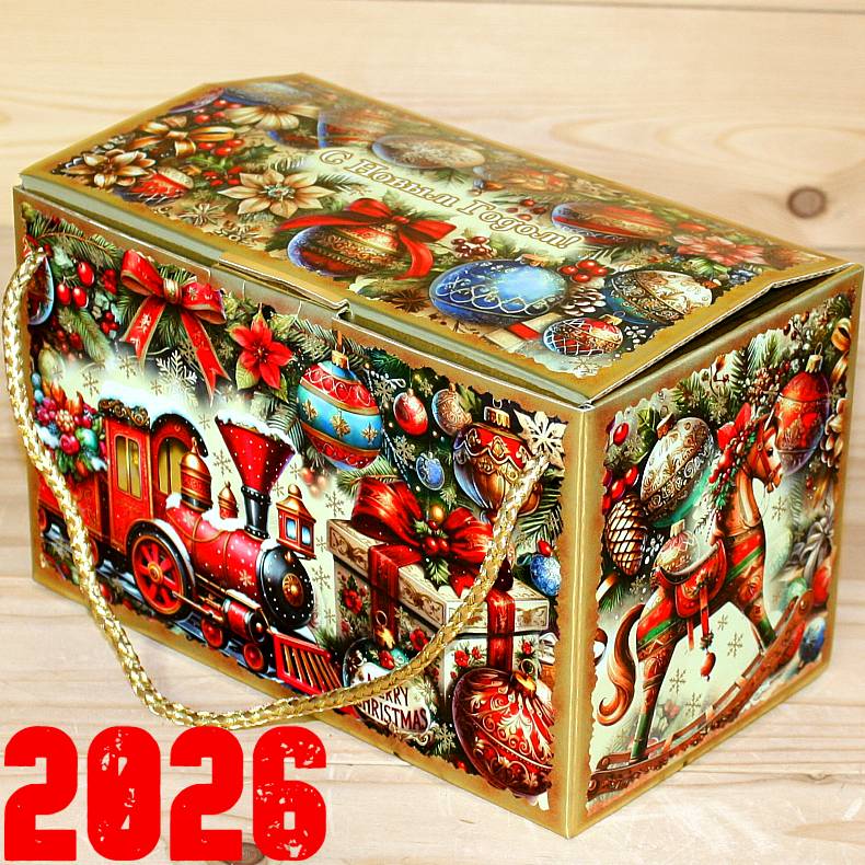 Подарок от Деда Мороза со сладостями детям на Новый Год 2026 в Кубинке